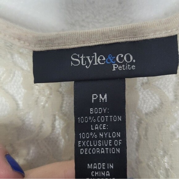 Vintage y2k brown lace sleeve studded mixed  media animal print grunge top med p - Picture 4 of 6